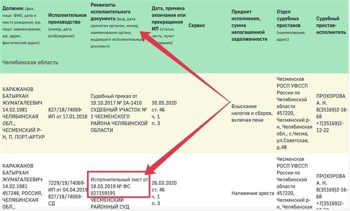 Как определить причину получения исполнительного листа от приставов?