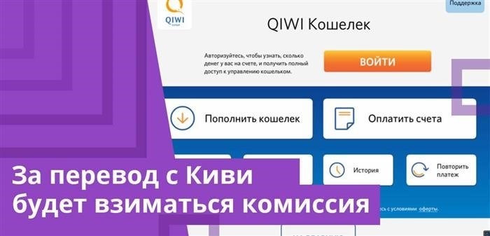 При осуществлении перевода с помощью Киви или со счета мобильного оператора будет взиматься комиссия, величина которой зависит от суммы платежа.