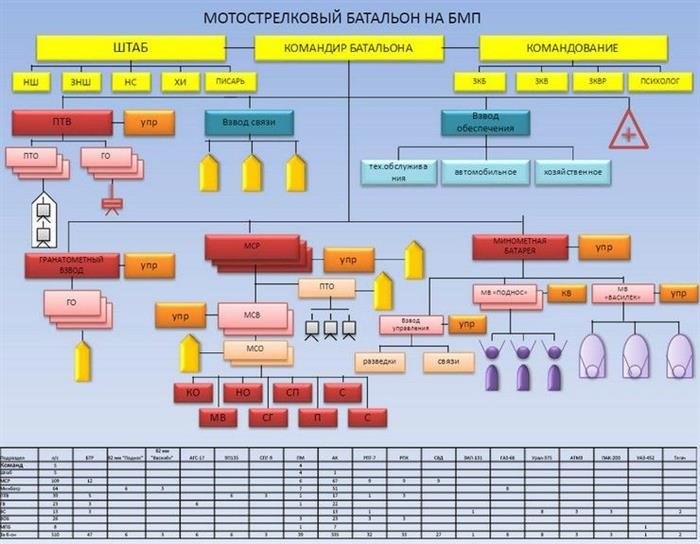 Батальон мотострелков на боевых транспортёрах